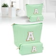 thumbnail image 1 of Letter Cosmetic Bag Black A - Makeup Bag Set Initials Cosmetic Bag Birthday for 10 11 12 13 14 15 16 17 18 Years Old Girl Teen Girls Trendy Stuff Personalized Toiletry, Back to school, for, 1 of 9