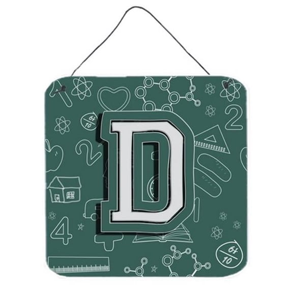 Letter D Back To School Initial Wall and Door Hanging Prints