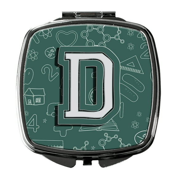 Letter D Back to School Initial Compact Mirror