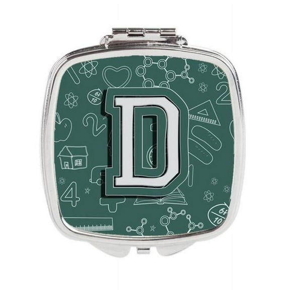 Letter D Back to School Initial Compact Mirror