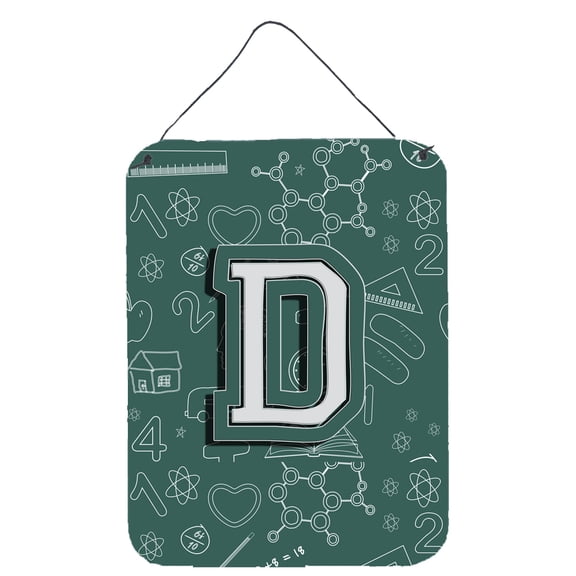 Letter D Back to School Initial Wall or Door Hanging Prints