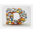 thumbnail image 1 of Letter D Bath Mat, Typescript in Sports Inspired Style Fun Game Match Play Kids Boys Children Design, Non-Slip Plush Mat Bathroom Kitchen Laundry Room Decor, 29.5 X 17.5 Inches, Multicolor, Ambesonne, 1 of 2