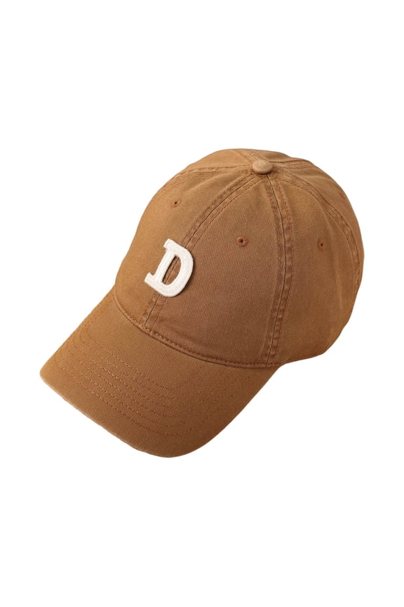 Letter D Casual Sun Protection Baseball Cap Adjustable Outdoor Athletic Visor Trucker Hat Design II
