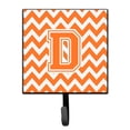 thumbnail image 1 of Letter D Chevron Orange and White Leash or Key Holder, 1 of 1