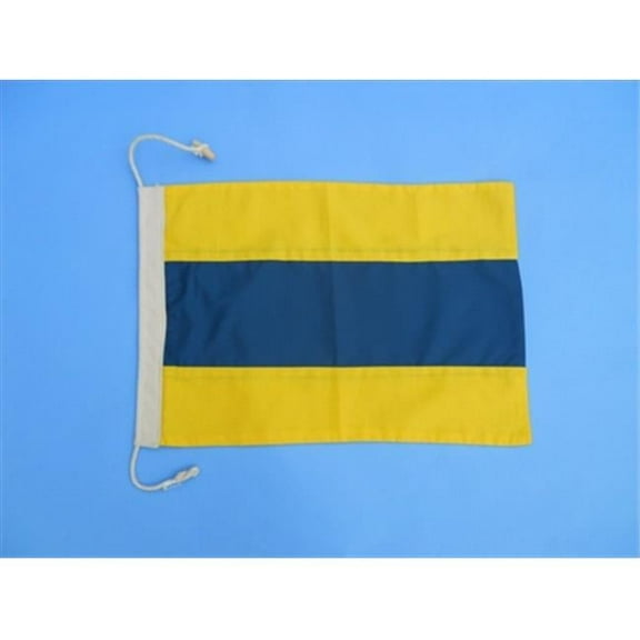 Letter D Cloth Nautical Alphabet Flag Decoration 20"