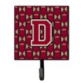 thumbnail image 1 of Letter D Football Garnet and Gold Leash or Key Holder, 1 of 1