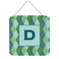 thumbnail image 1 of Letter D Initial Monogram - Blue Argoyle Wall or Door Hanging Prints, 1 of 1