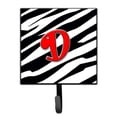 thumbnail image 1 of Letter D Initial Monogram - Zebra Red Leash or Key Holder, 1 of 7
