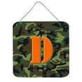 thumbnail image 1 of Letter D Monogram - Camo Green Wall or Door Hanging Prints, 1 of 1