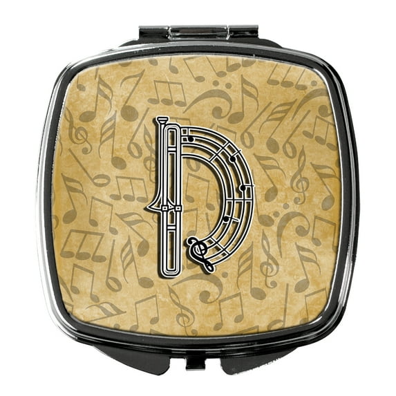 Letter D Musical Instrument Alphabet Compact Mirror