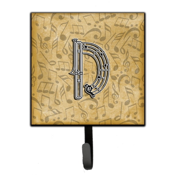 Letter D Musical Instrument Alphabet Leash or Key Holder