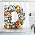 thumbnail image 1 of Ambesonne Letter D Shower Curtain, Sports Inspired Style, 69"Wx75"L, Multicolor, 1 of 3