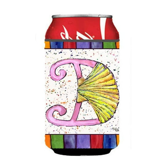 Letter D With Shell Can Or Bottle Hugger