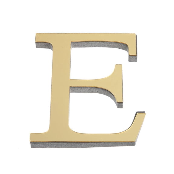 Letter Decor, Gold Decorations, 10cm E, Acrylic Mirror, Wall Art, Home Decorations, Accent, Living Room Nursery, 1 Pc