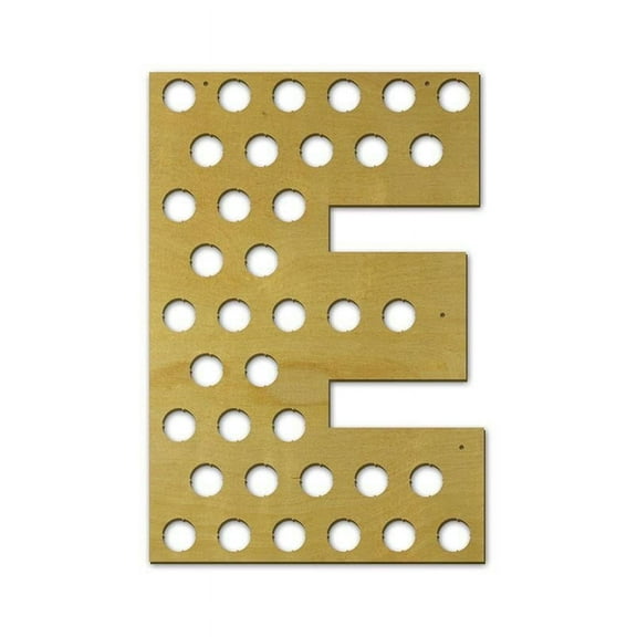 Torched Letter E Beer Cap Holder Wall Mount Decor Art Default Title