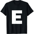 thumbnail image 1 of Letter E Capital Alphabet Monogram Initial T-Shirt, 1 of 4