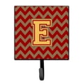 thumbnail image 1 of Letter E Chevron Garnet and Gold  Leash or Key Holder, 1 of 1