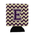 thumbnail image 1 of Letter E Chevron Purple and Gold Can or Bottle Hugger, 1 of 1