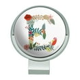 thumbnail image 1 of Letter E Floral Monogram Initial Golf Hat Clip With Magnetic Ball Marker, 1 of 7