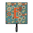 thumbnail image 1 of Letter E Flowers Retro Blue Leash or Key Holder, 1 of 1
