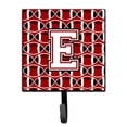 thumbnail image 1 of Letter E Football Cardinal and White Leash or Key Holder, 1 of 1