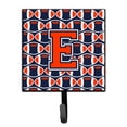 thumbnail image 1 of Letter E Football Orange Blue and white Leash or Key Holder, 1 of 1