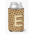 thumbnail image 1 of Letter E Initial Monogram - Giraffe Can or Bottle Beverage Insulator Hugger, 1 of 5
