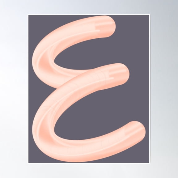 Letter E, Monogram E Poster Wall Art, Modern Wall Decor, 16x24 UNFRAMED