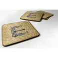 thumbnail image 1 of Letter E Musical Instrument Alphabet Foam Coaster Set of 4, 1 of 3