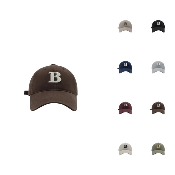 Letter Embroidered Baseball Cap for Women & Men – Stylish Adjustable Dad Hat, Classic Vintage Baseball Hat for Casual Wear & Outdoor Sports, Snapback Fit