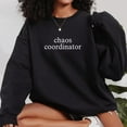 thumbnail image 1 of Cotton Casual Letter Embroidered Sweatshirt Pullover Top Round-neck long-sleeved Black S-3XL, 1 of 6