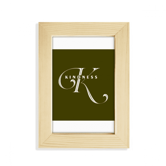 Letter Expression Kind Knowledge Desktop Display Photo Frame Picture Art Painting 5x7 inch