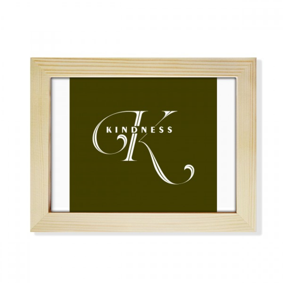Letter Expression Kind Knowledge Desktop Photo Frame Picture Art Decoration Painting 6x8 inch