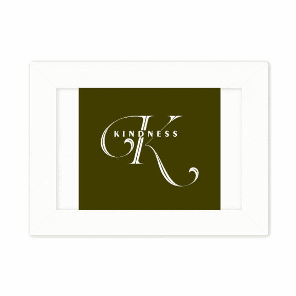 Letter Expression Kind Knowledge Photo Mount Frame Picture Art Painting Desktop 5x7 inch