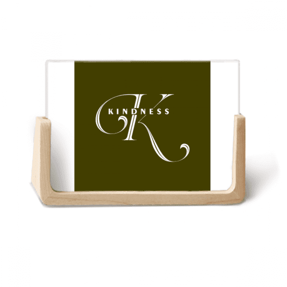 Letter Expression Kind Knowledge Photo Wooden Photo Frame Tabletop Display