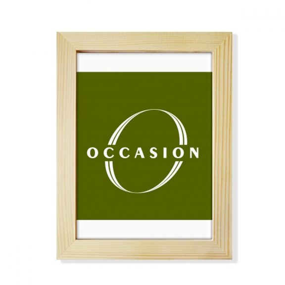 Letter Expression Occasion Desktop Adorn Photo Frame Display Art Painting Wooden