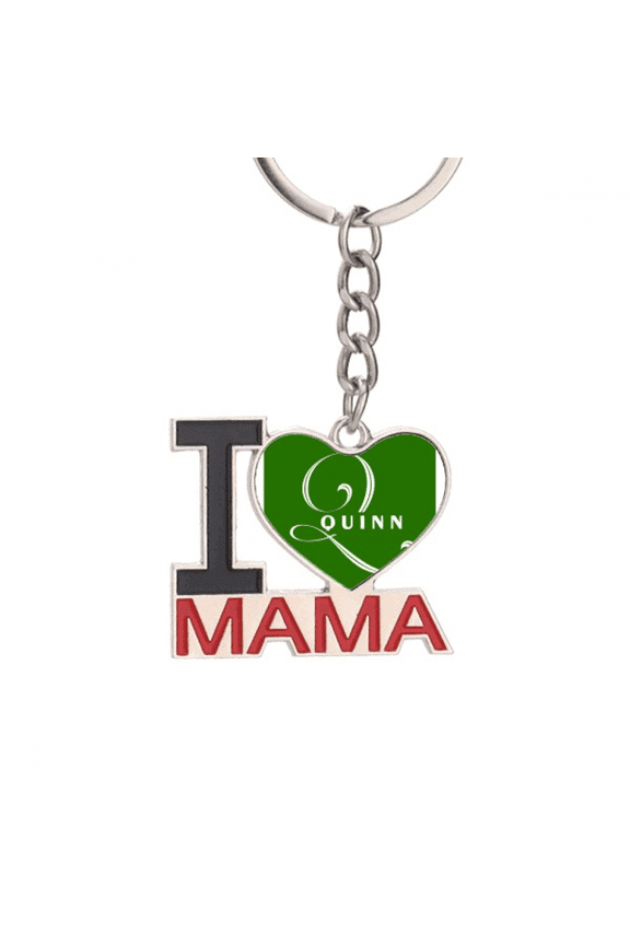 Letter Expression Question Keychain Metal Keyring Holder Love MAMA Mother