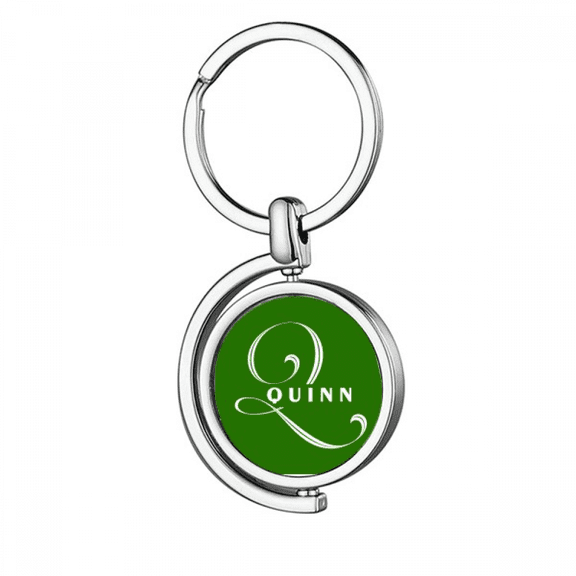 Letter Expression Question Rotating Keychain Metal Keyring Holder