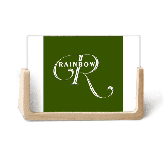 Letter Expression Rainbow Photo Wooden Photo Frame Tabletop Display
