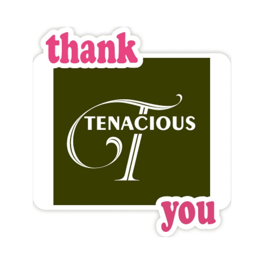 Letter Expression Teens Art Deco Fashion Thank You Stickers Quote Grateful