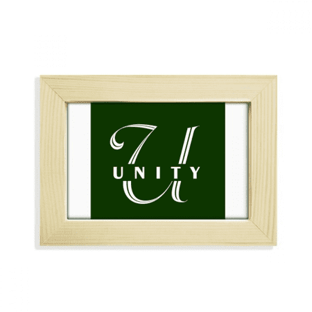 Letter Expression Unity Art Deco Fashion Desktop Decorate Photo Frame Picture Art Painting 5x7 inch