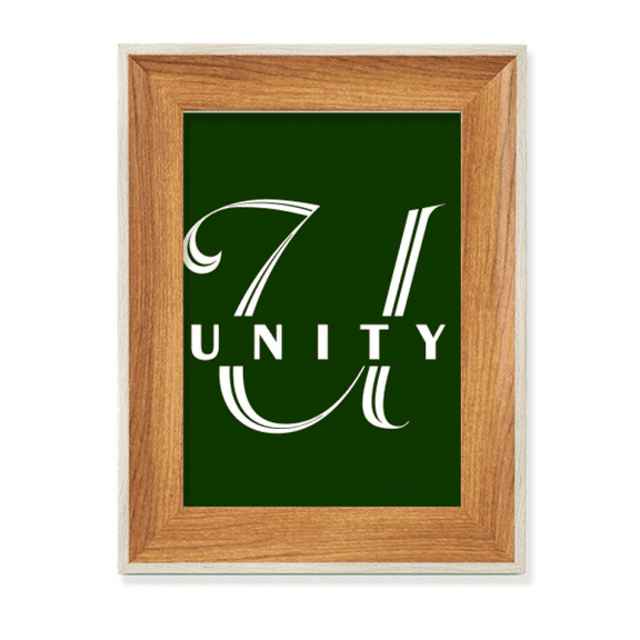 Letter Expression Unity Desktop Wooden Photo Frame Display Picture Art Painting Multiple Sets