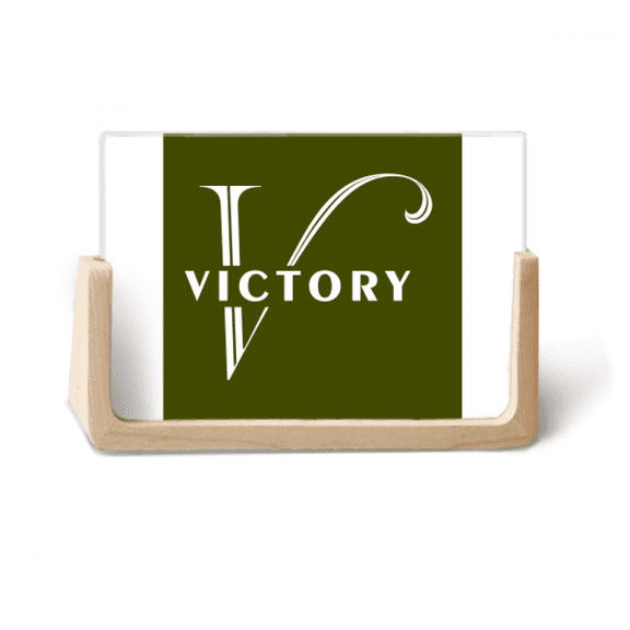 Letter Expression Victory Photo Wooden Photo Frame Tabletop Display