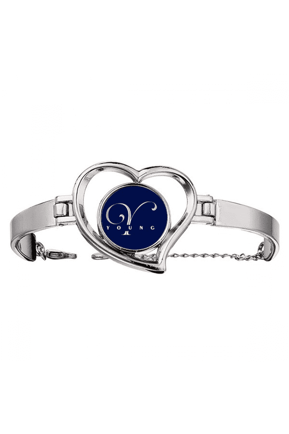 Letter Expression Young Art Deco Fashion Bracelet Heart Jewelry Wire Bangle