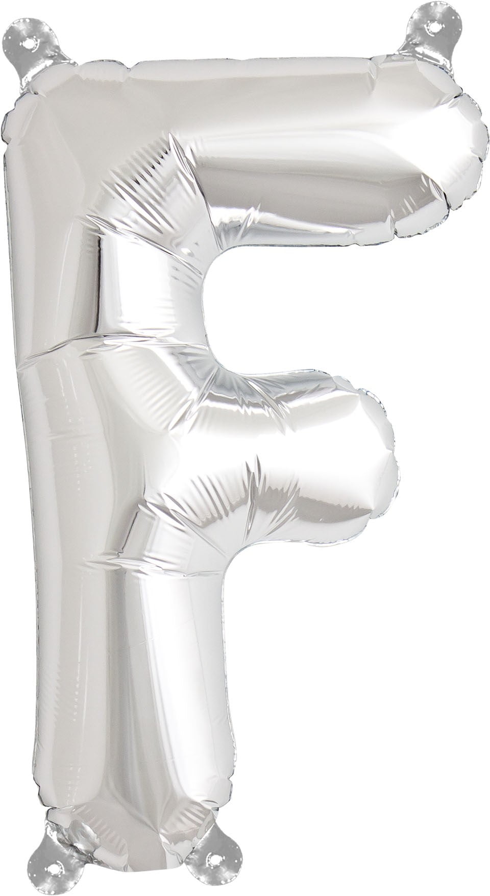 Letter F Balloon, 13.5", Silver