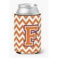 thumbnail image 1 of Letter F Chevron Orange & Regalia Can or Bottle Hugger, 1 of 1