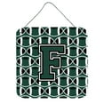 thumbnail image 1 of Letter F Football Green and White Wall or Door Hanging Prints, 1 of 1
