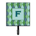 thumbnail image 1 of Letter F Initial Monogram - Blue Argoyle Leash or Key Holder, 1 of 7