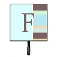 thumbnail image 1 of Letter F Initial Monogram - Blue Stripes Leash or Key Holder, 1 of 7