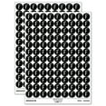 thumbnail image 1 of Letter F Uppercase Felt Marker Font 200+ Round Stickers - Black - Gloss Finish - 0.50" Size, 1 of 3